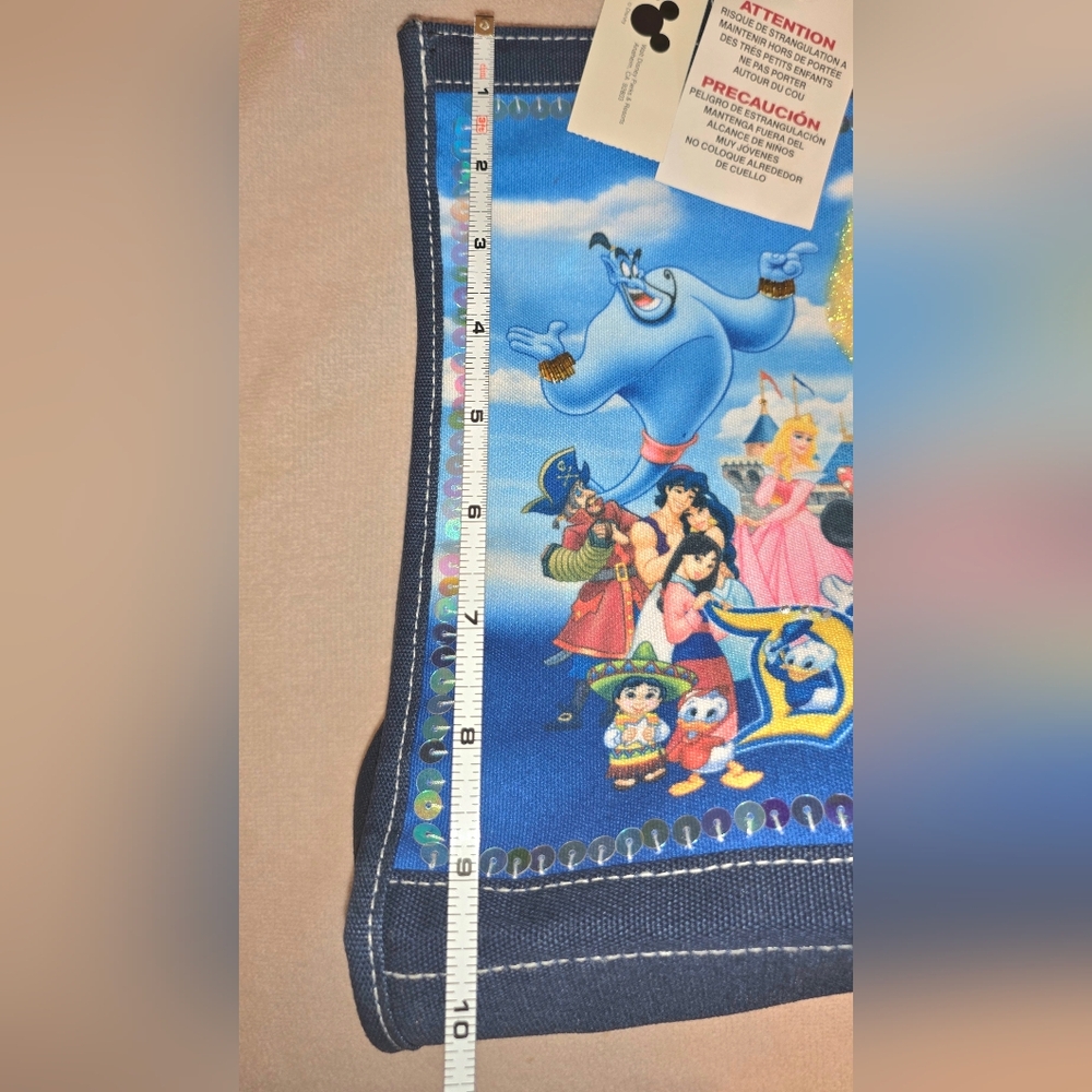 Disneyland Resort NWT Adorable Vibrant Tote Bag W/Mickey, Minnie, Goofy, Aladdin - Picture 11 of 16